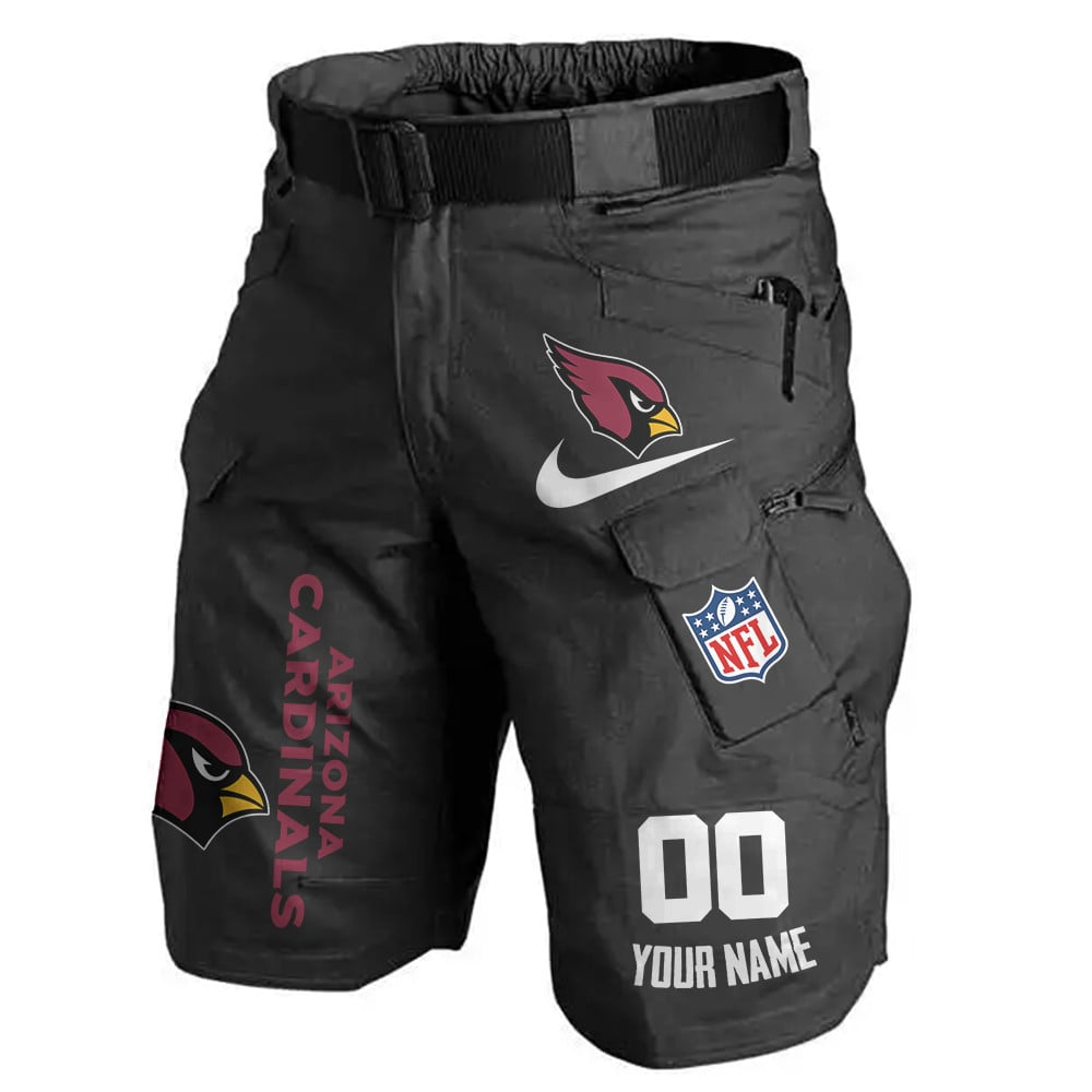Arizona Cardinals Limited Edition Front Pockets Men Shorts (Belt Not Included) AZBTFPMS000115
