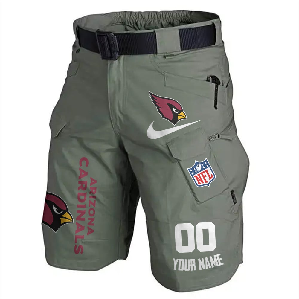 Arizona Cardinals Limited Edition Front Pockets Men Shorts (Belt Not Included) AZBTFPMS000115