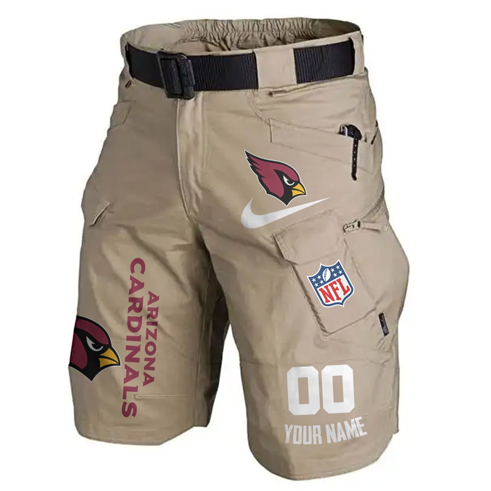 Arizona Cardinals Limited Edition Front Pockets Men Shorts (Belt Not Included) AZBTFPMS000115