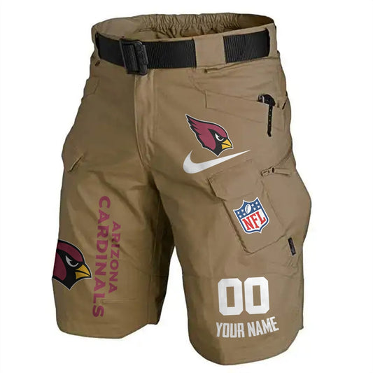 Arizona Cardinals Limited Edition Front Pockets Men Shorts (Belt Not Included) AZBTFPMS000115