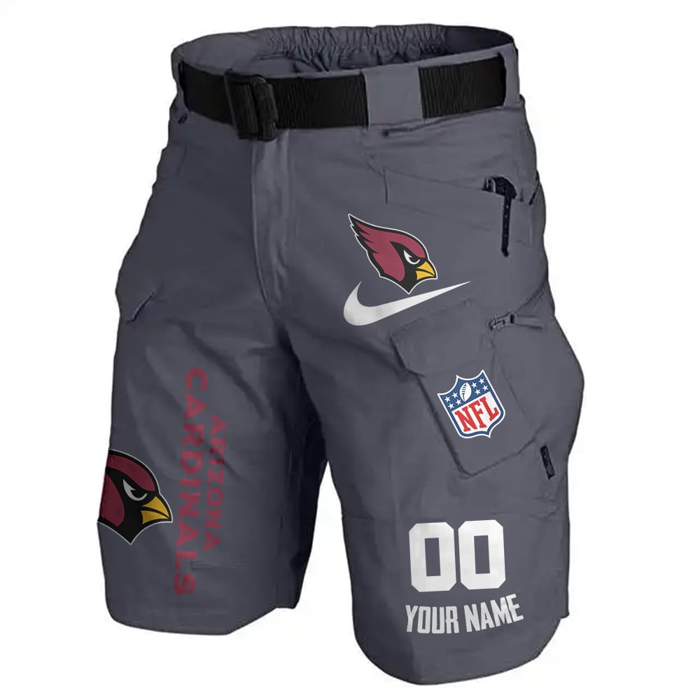 Arizona Cardinals Limited Edition Front Pockets Men Shorts (Belt Not Included) AZBTFPMS000115