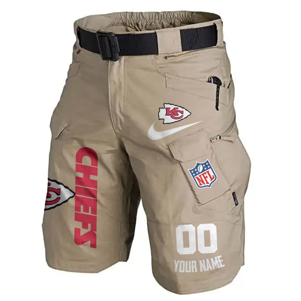 Kansas City Chiefs Limited Edition Front Pockets Men Shorts (Belt Not Included) AZBTFPMS000104