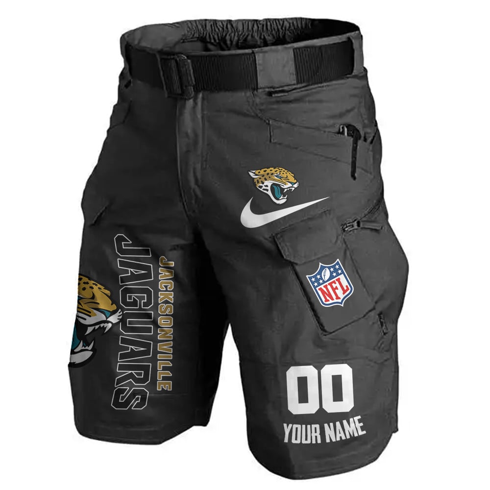 Jacksonville Jaguars Limited Edition Front Pockets Men Shorts (Belt Not Included) AZBTFPMS000103