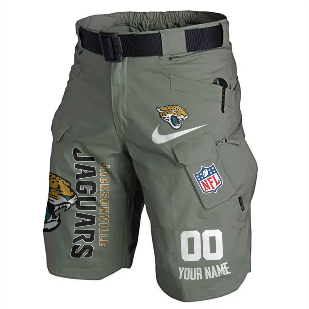 Jacksonville Jaguars Limited Edition Front Pockets Men Shorts (Belt Not Included) AZBTFPMS000103