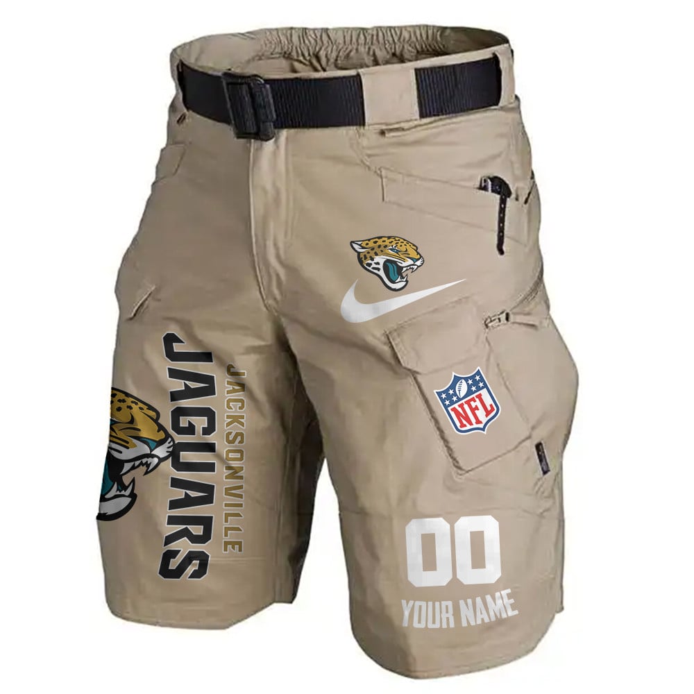 Jacksonville Jaguars Limited Edition Front Pockets Men Shorts (Belt Not Included) AZBTFPMS000103