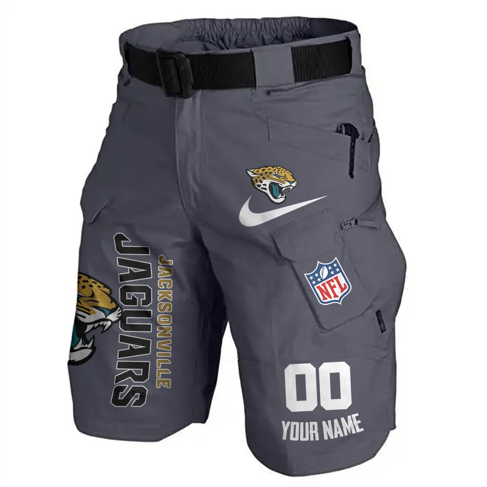 Jacksonville Jaguars Limited Edition Front Pockets Men Shorts (Belt Not Included) AZBTFPMS000103
