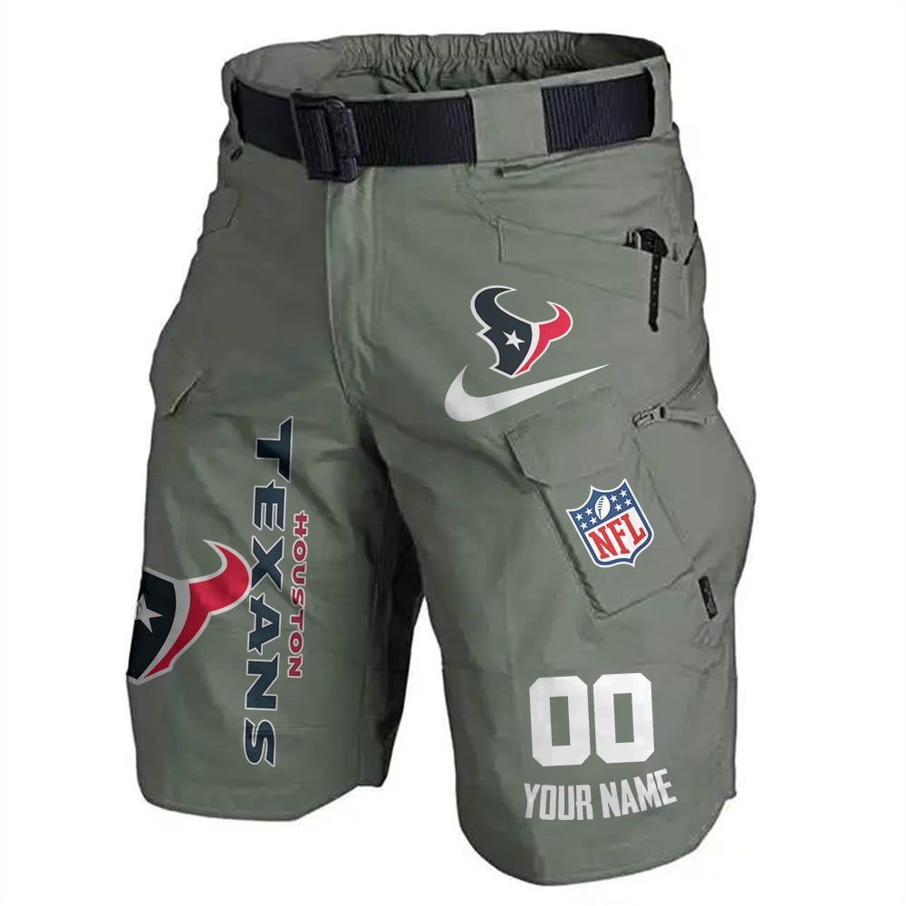 Houston Texans Limited Edition Front Pockets Men Shorts (Belt Not Included) AZBTFPMS000101