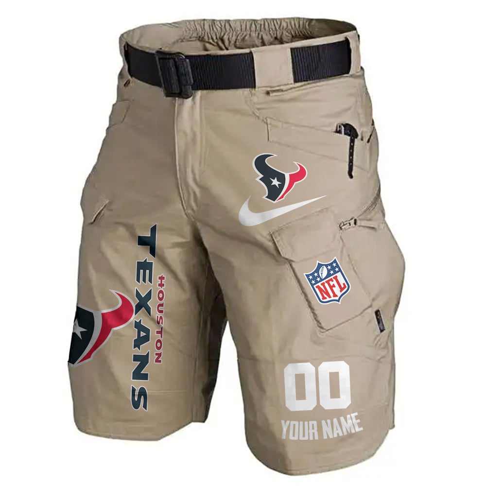 Houston Texans Limited Edition Front Pockets Men Shorts (Belt Not Included) AZBTFPMS000101