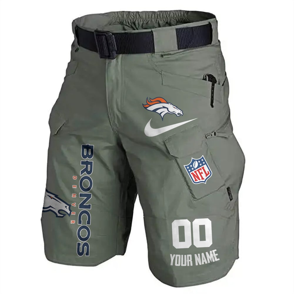 Denver Broncos Limited Edition Front Pockets Men Shorts (Belt Not Included) AZBTFPMS000140