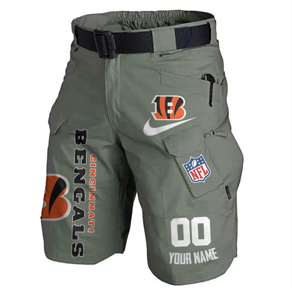 Cincinnati Bengals Limited Edition Front Pockets Men Shorts (Belt Not Included) AZBTFPMS000112