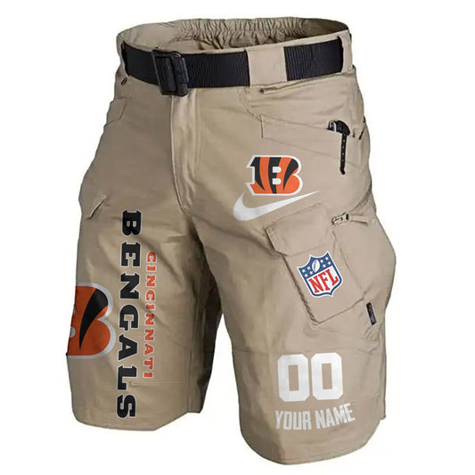Cincinnati Bengals Limited Edition Front Pockets Men Shorts (Belt Not Included) AZBTFPMS000112