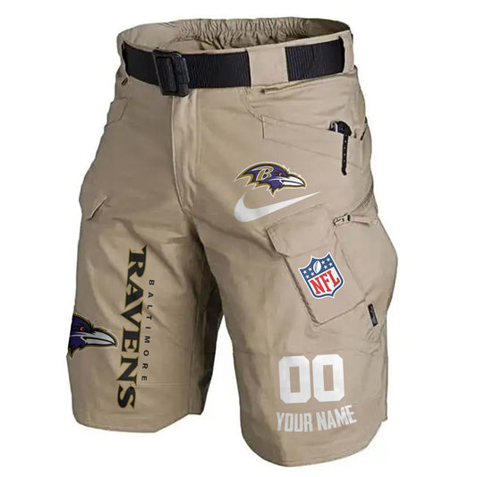 Baltimore Ravens Limited Edition Front Pockets Men Shorts (Belt Not Included) AZBTFPMS000110