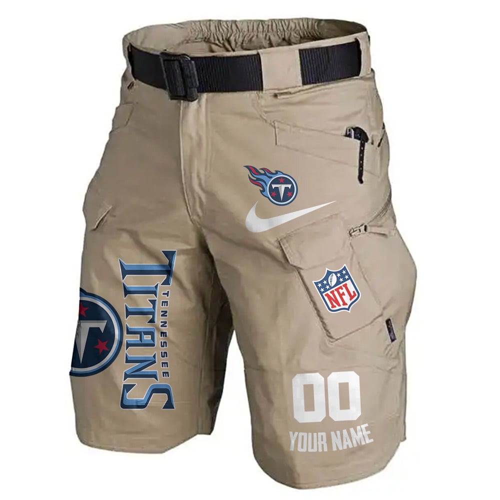 Tennessee Titans Limited Edition Front Pockets Men Shorts (Belt Not Included) AZBTFPMS000098