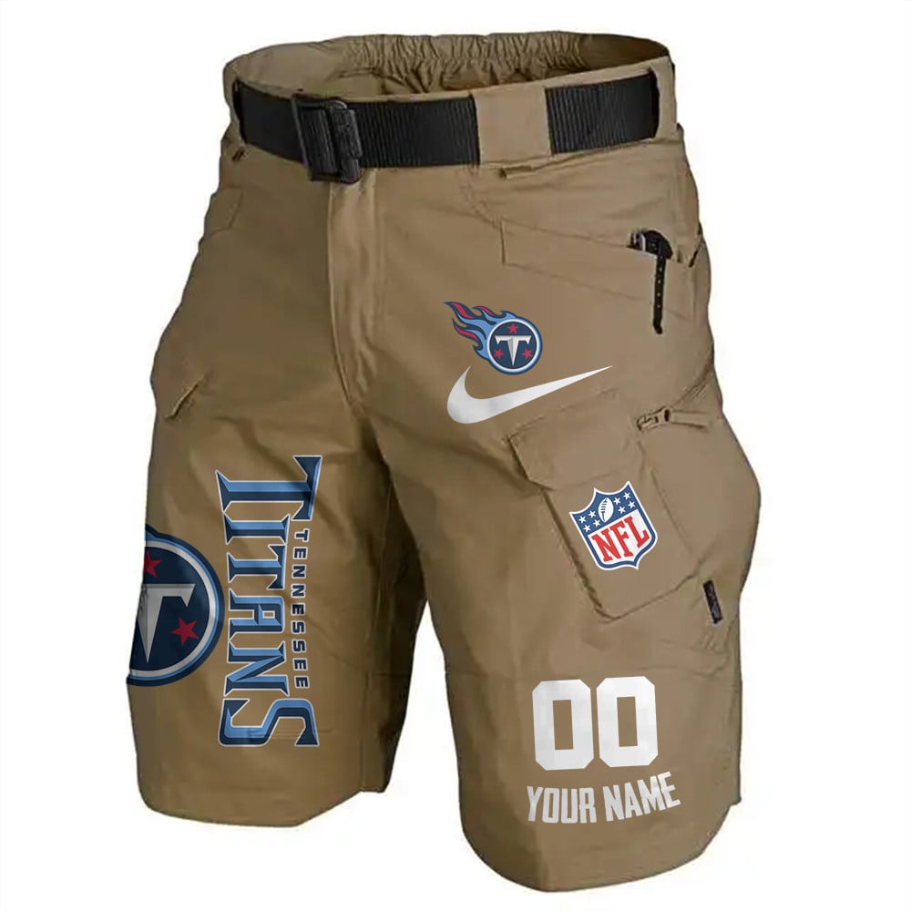 Tennessee Titans Limited Edition Front Pockets Men Shorts (Belt Not Included) AZBTFPMS000098