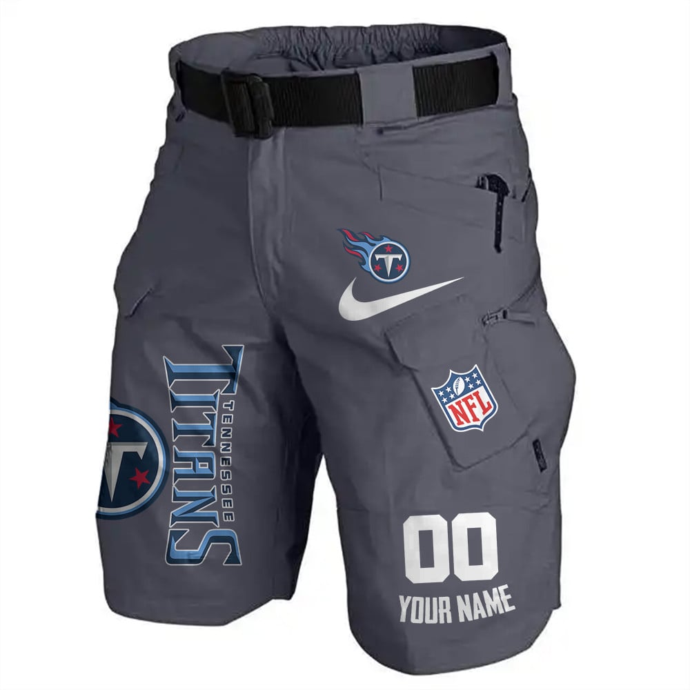 Tennessee Titans Limited Edition Front Pockets Men Shorts (Belt Not Included) AZBTFPMS000098