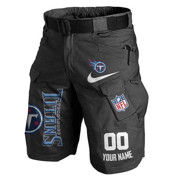 Tennessee Titans Limited Edition Front Pockets Men Shorts (Belt Not Included) AZBTFPMS000098
