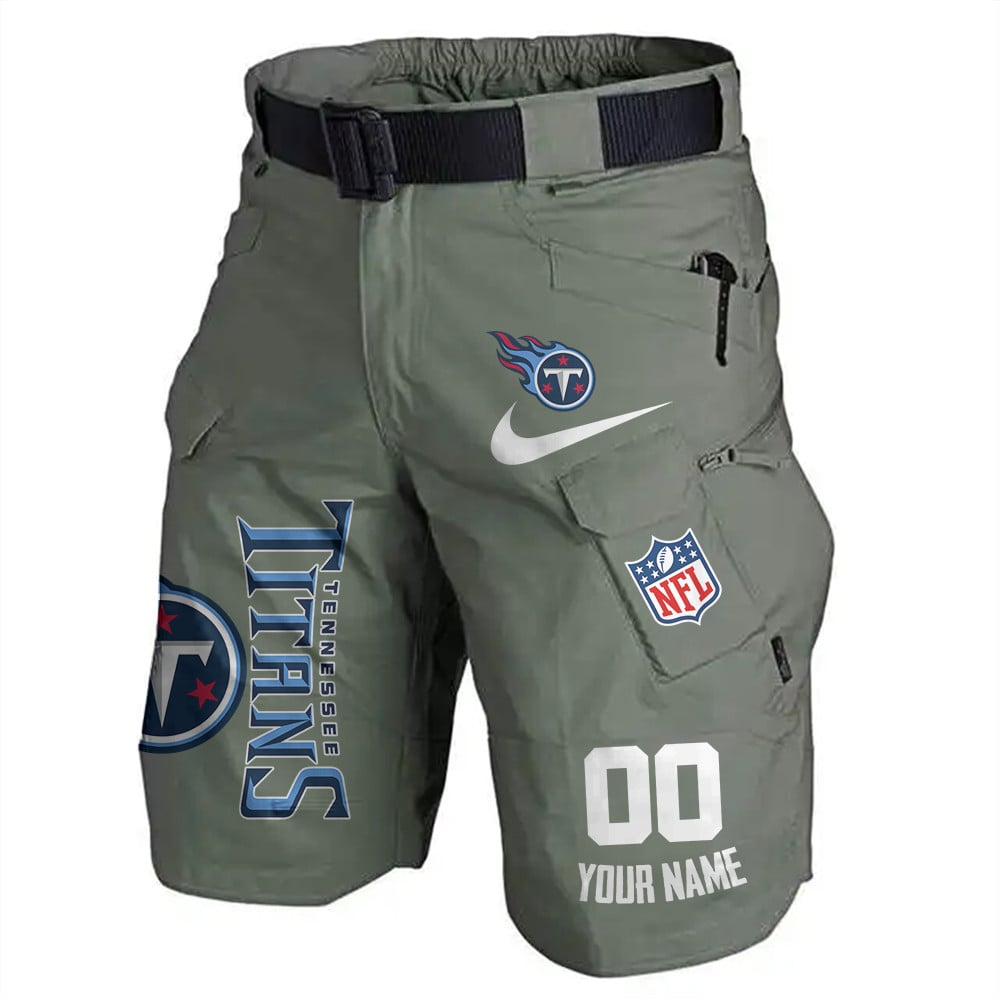 Tennessee Titans Limited Edition Front Pockets Men Shorts (Belt Not Included) AZBTFPMS000098