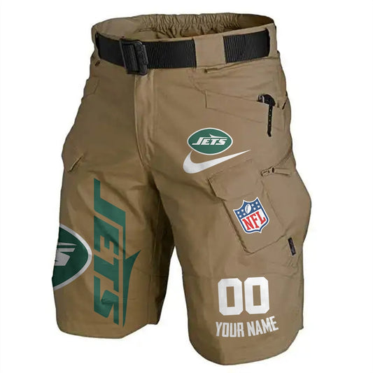 New York Jets Limited Edition Front Pockets Men Shorts (Belt Not Included) AZBTFPMS000092