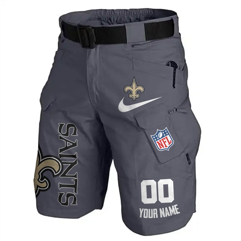 New Orleans Saints Limited Edition Front Pockets Men Shorts (Belt Not Included) AZBTFPMS000090