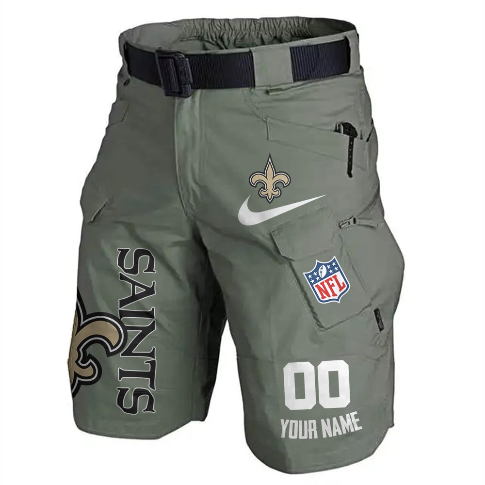 New Orleans Saints Limited Edition Front Pockets Men Shorts (Belt Not Included) AZBTFPMS000090