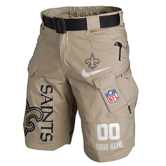 New Orleans Saints Limited Edition Front Pockets Men Shorts (Belt Not Included) AZBTFPMS000090