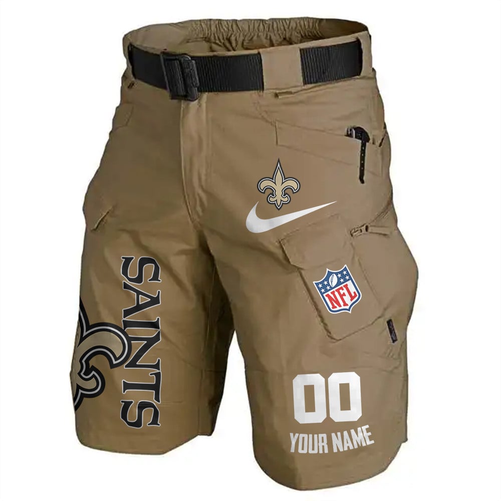 New Orleans Saints Limited Edition Front Pockets Men Shorts (Belt Not Included) AZBTFPMS000090