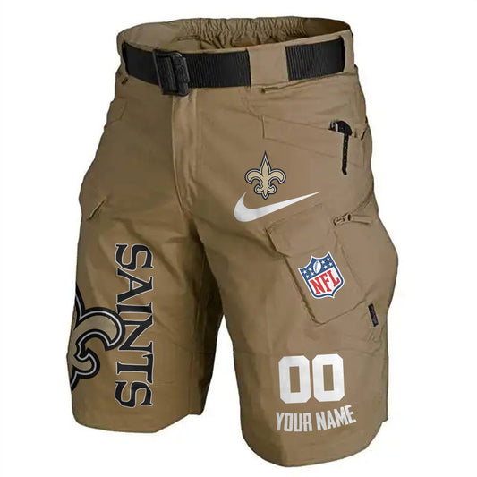 New Orleans Saints Limited Edition Front Pockets Men Shorts (Belt Not Included) AZBTFPMS000090