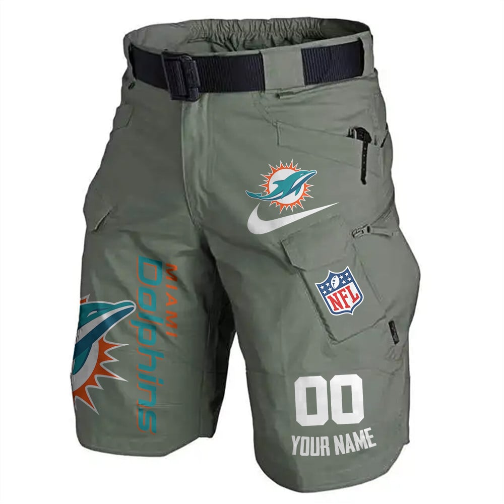 Miami Dolphins Limited Edition Front Pockets Men Shorts (Belt Not Included) AZBTFPMS000108