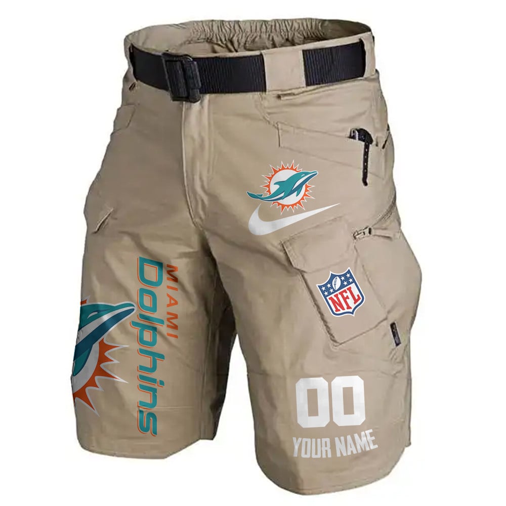 Miami Dolphins Limited Edition Front Pockets Men Shorts (Belt Not Included) AZBTFPMS000108