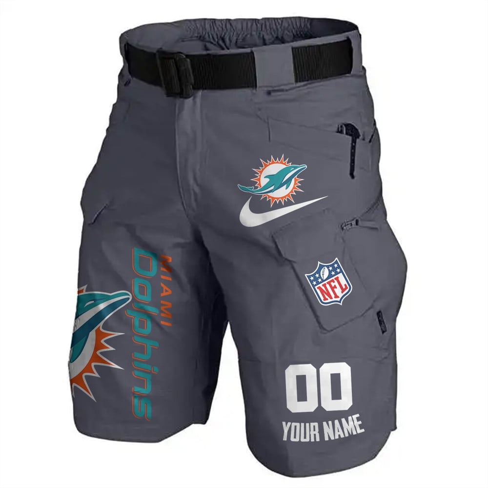 Miami Dolphins Limited Edition Front Pockets Men Shorts (Belt Not Included) AZBTFPMS000108