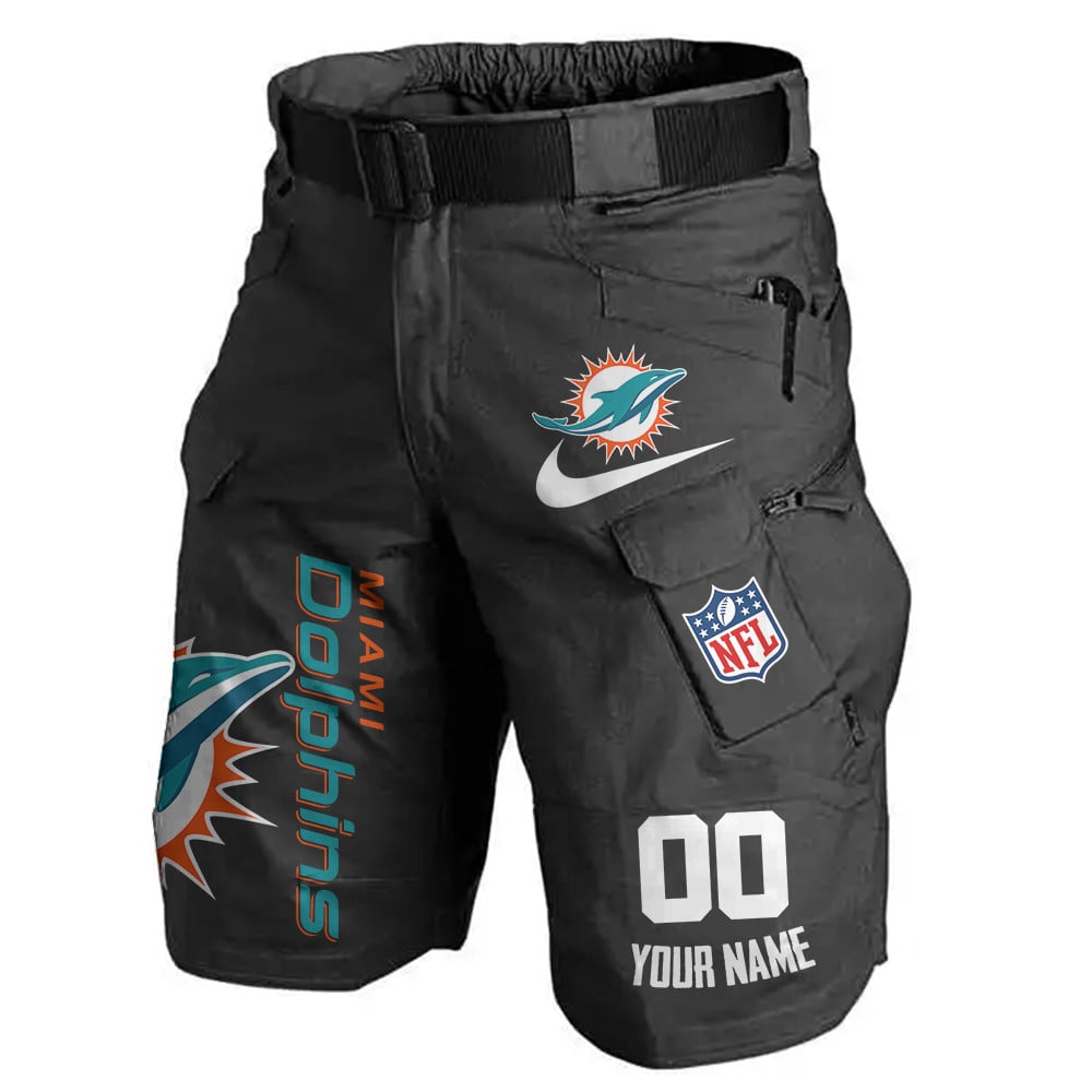 Miami Dolphins Limited Edition Front Pockets Men Shorts (Belt Not Included) AZBTFPMS000108