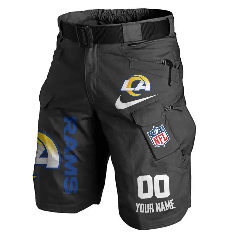 Los Angeles Rams Limited Edition Front Pockets Men Shorts (Belt Not Included) AZBTFPMS000107