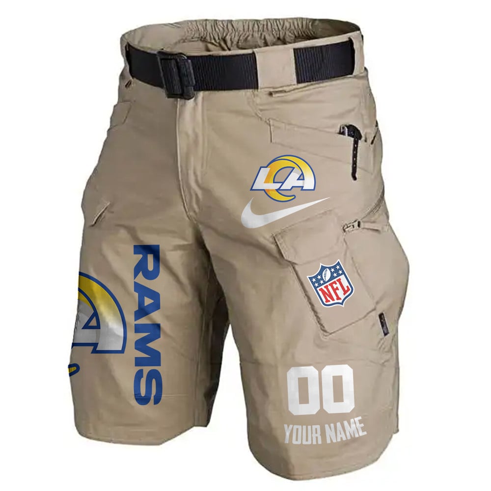 Los Angeles Rams Limited Edition Front Pockets Men Shorts (Belt Not Included) AZBTFPMS000107