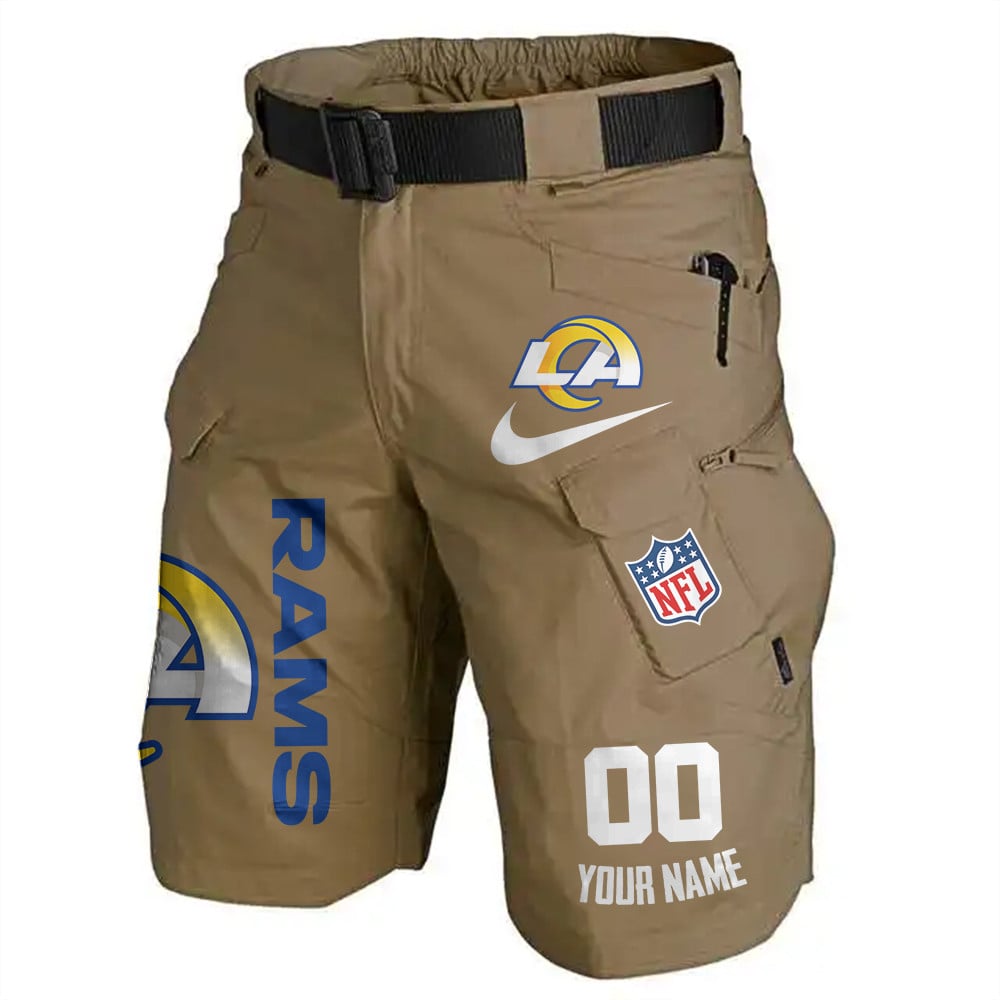 Los Angeles Rams Limited Edition Front Pockets Men Shorts (Belt Not Included) AZBTFPMS000107