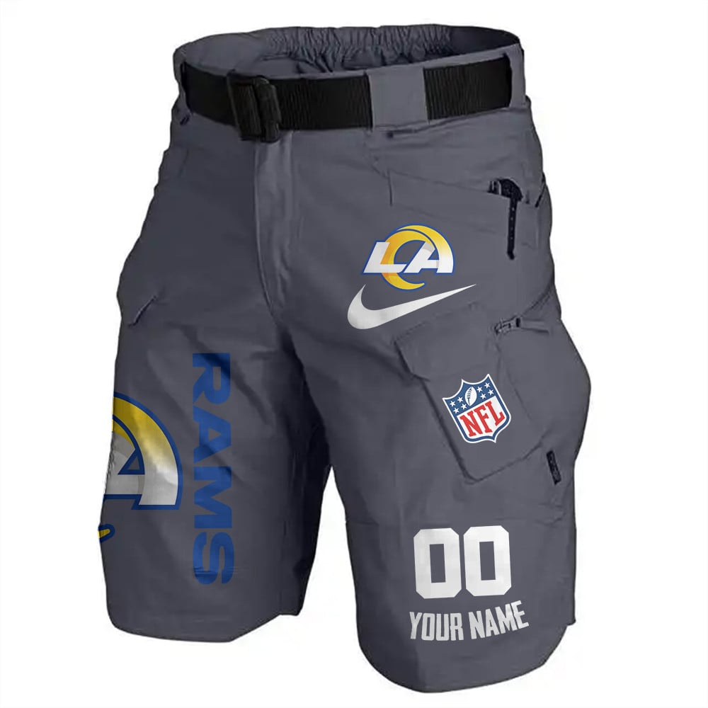 Los Angeles Rams Limited Edition Front Pockets Men Shorts (Belt Not Included) AZBTFPMS000107