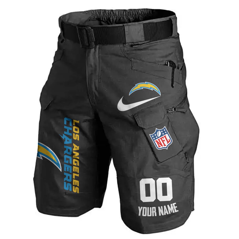 Los Angeles Chargers Limited Edition Front Pockets Men Shorts (Belt Not Included) AZBTFPMS000106