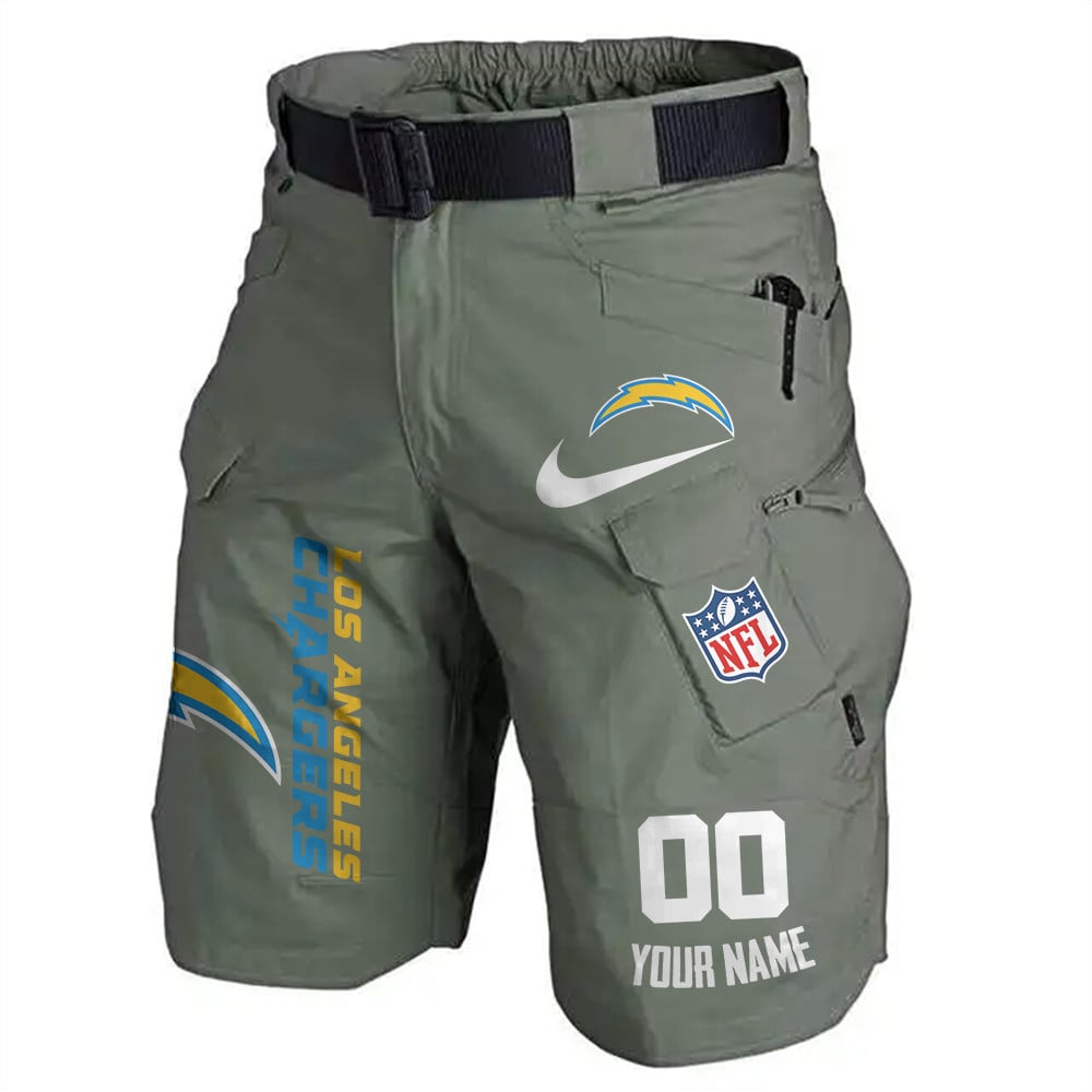 Los Angeles Chargers Limited Edition Front Pockets Men Shorts (Belt Not Included) AZBTFPMS000106