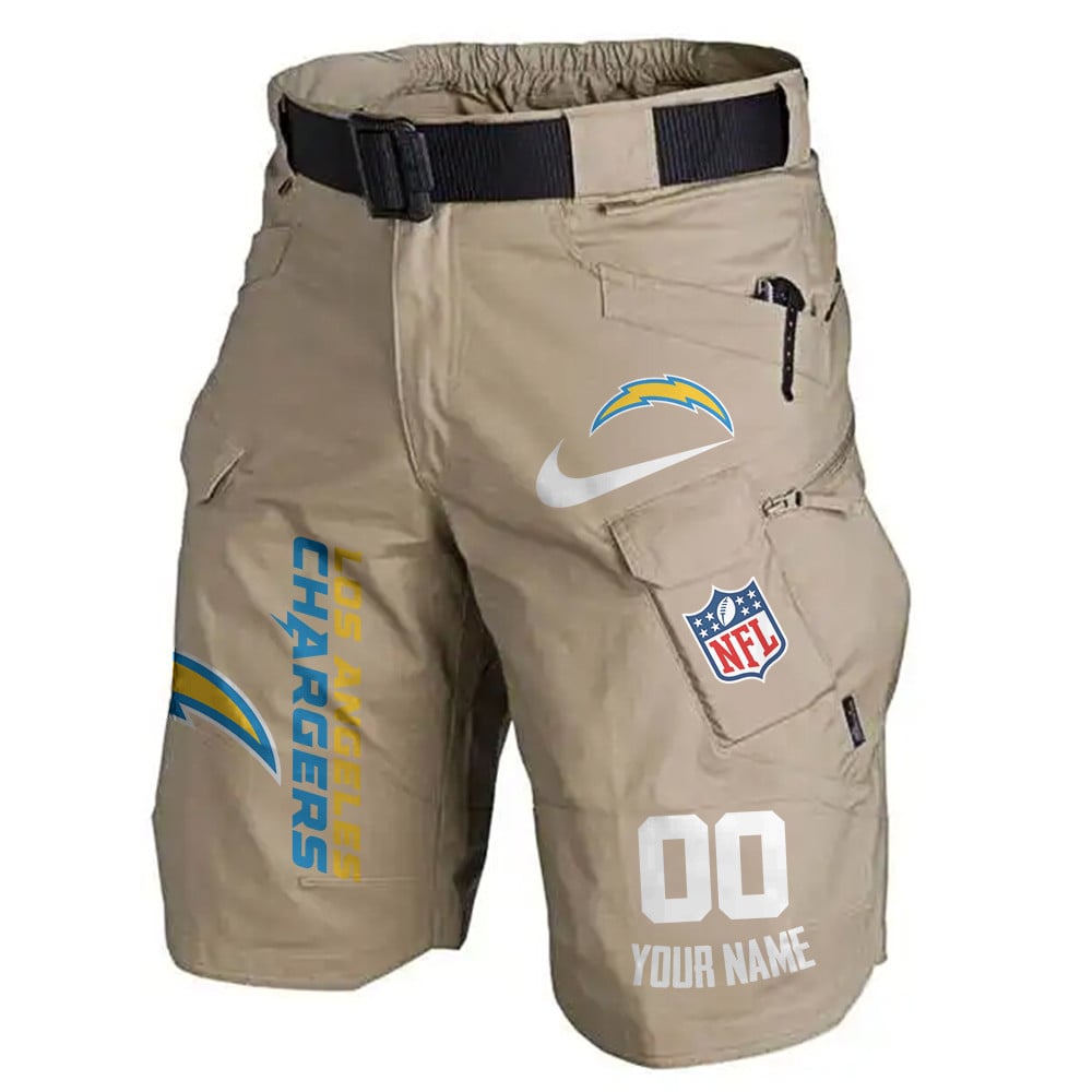 Los Angeles Chargers Limited Edition Front Pockets Men Shorts (Belt Not Included) AZBTFPMS000106