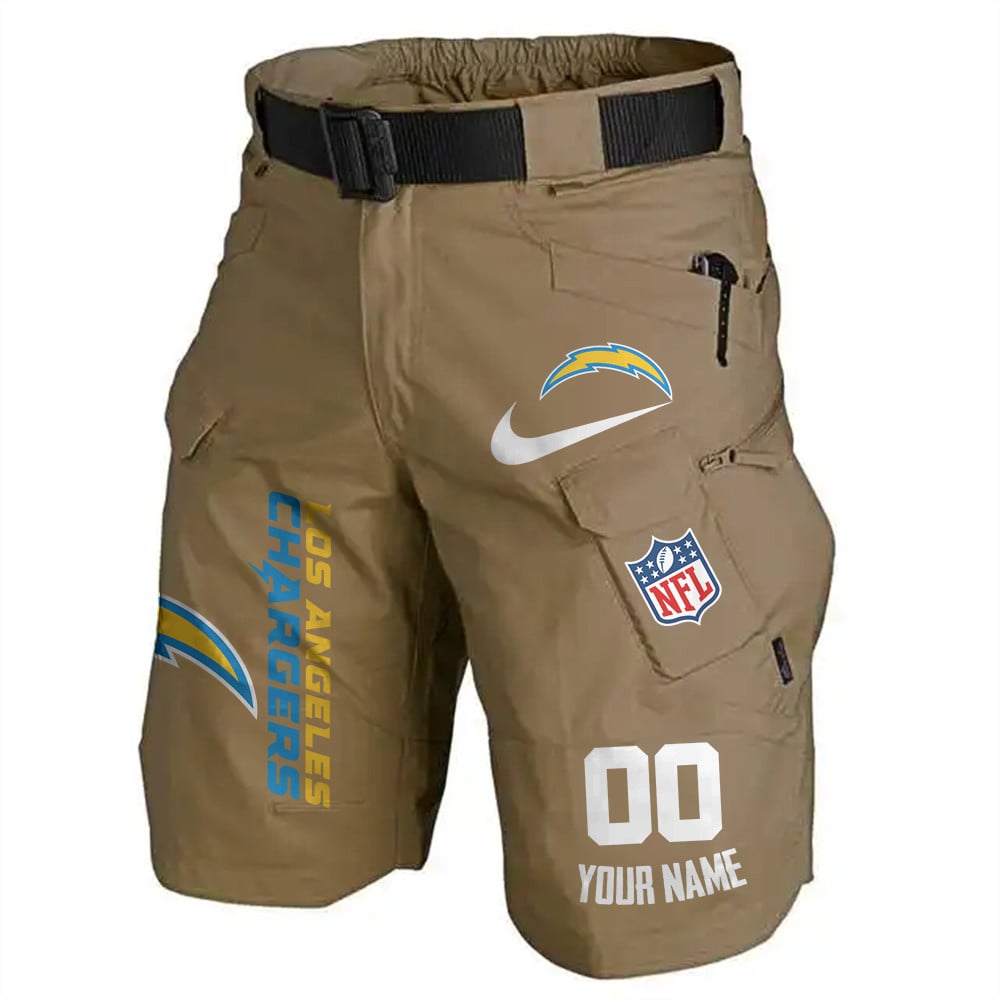 Los Angeles Chargers Limited Edition Front Pockets Men Shorts (Belt Not Included) AZBTFPMS000106