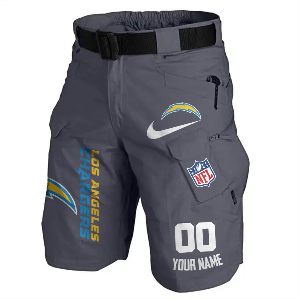 Los Angeles Chargers Limited Edition Front Pockets Men Shorts (Belt Not Included) AZBTFPMS000106