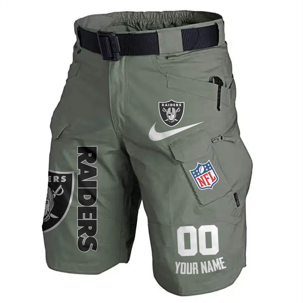 Las Vegas Raiders Limited Edition Front Pockets Men Shorts (Belt Not Included) AZBTFPMS000105