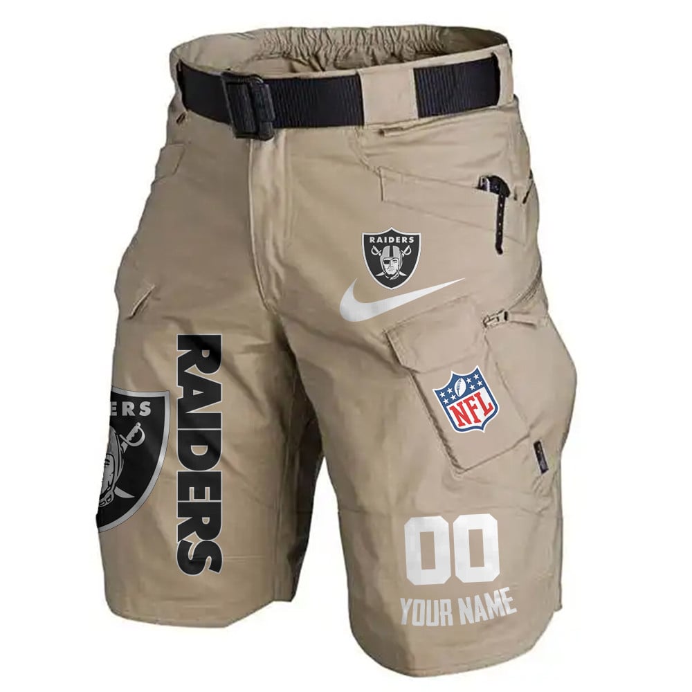 Las Vegas Raiders Limited Edition Front Pockets Men Shorts (Belt Not Included) AZBTFPMS000105