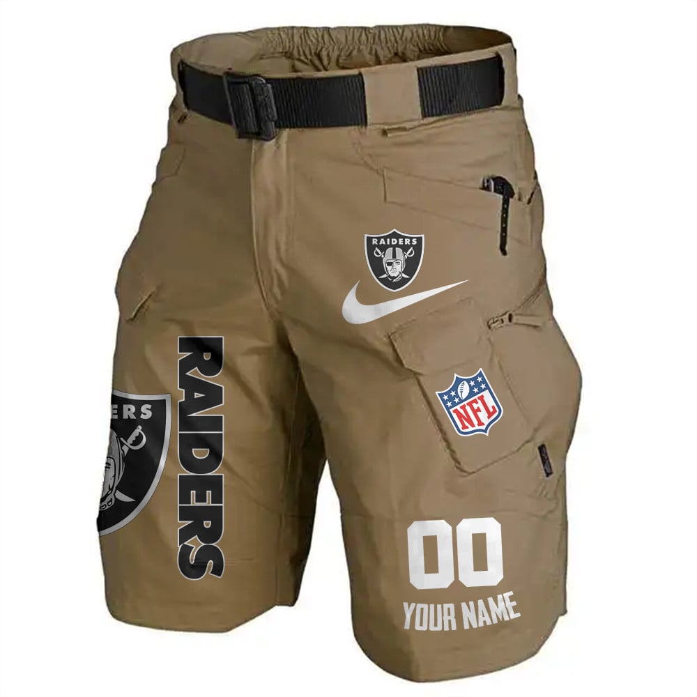 Las Vegas Raiders Limited Edition Front Pockets Men Shorts (Belt Not Included) AZBTFPMS000105