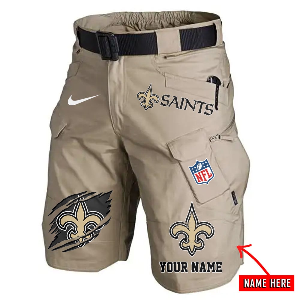 New Orleans Saints Limited Edition Front Pockets Men Shorts (Belt Not Included) AZBTFPMS000080