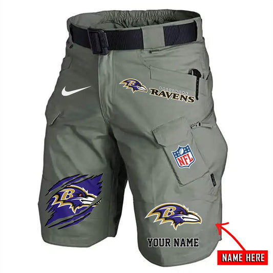 Baltimore Ravens Limited Edition Front Pockets Men Shorts (Belt Not Included) AZBTFPMS000079