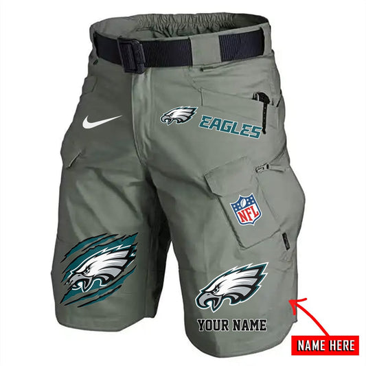 Philadelphia Eagles Limited Edition Front Pockets Men Shorts (Belt Not Included) AZBTFPMS000144