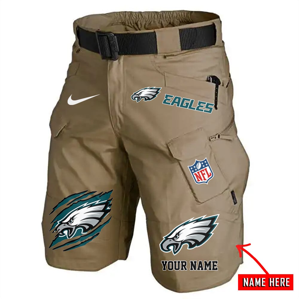 Philadelphia Eagles Limited Edition Front Pockets Men Shorts (Belt Not Included) AZBTFPMS000144