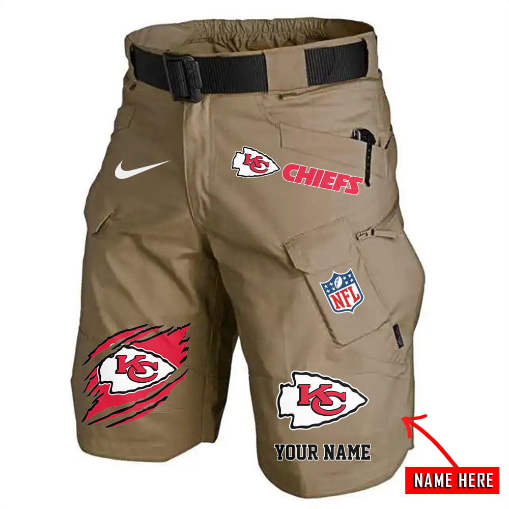 Kansas City Chiefs Limited Edition Front Pockets Men Shorts (Belt Not Included) AZBTFPMS000089