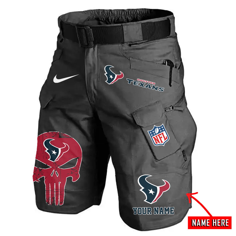 Houston Texans Limited Edition Front Pockets Men Shorts (Belt Not Included) AZBTFPMS000069
