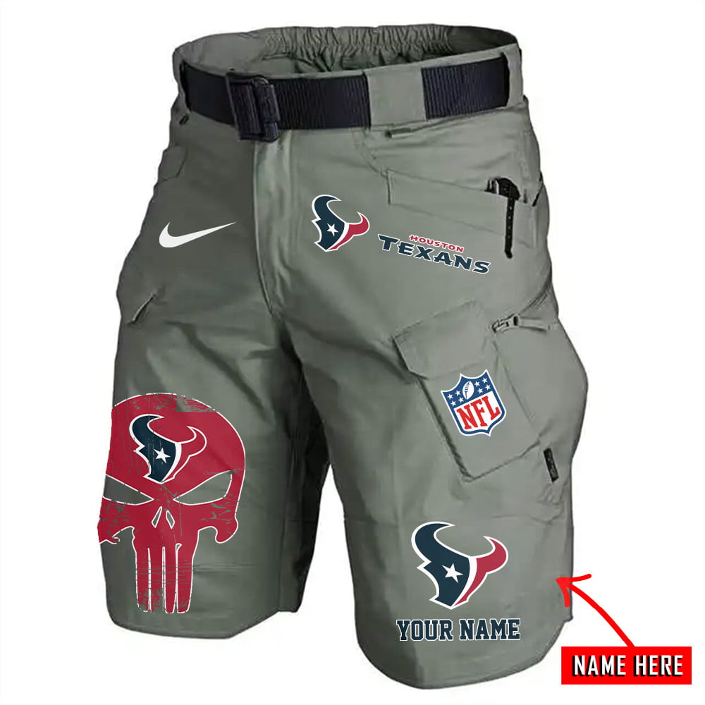 Houston Texans Limited Edition Front Pockets Men Shorts (Belt Not Included) AZBTFPMS000069